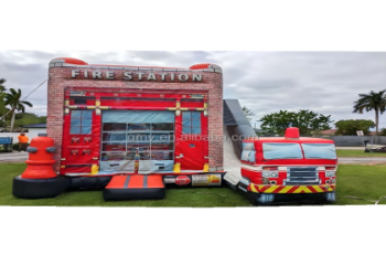 Fire Truck Bounce House Rentals Near Me _ Book Today