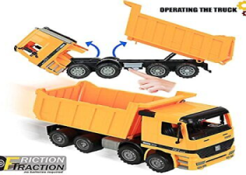 Giant American Plastic Toys_ Durable Dump Truck for Kids
