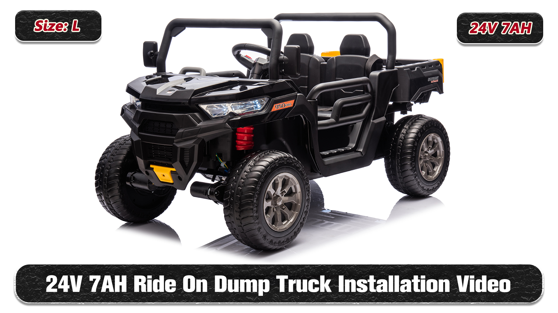 SOPBOST 24V 2-Seater Ride-On Dump Truck _ Full Review & Specs