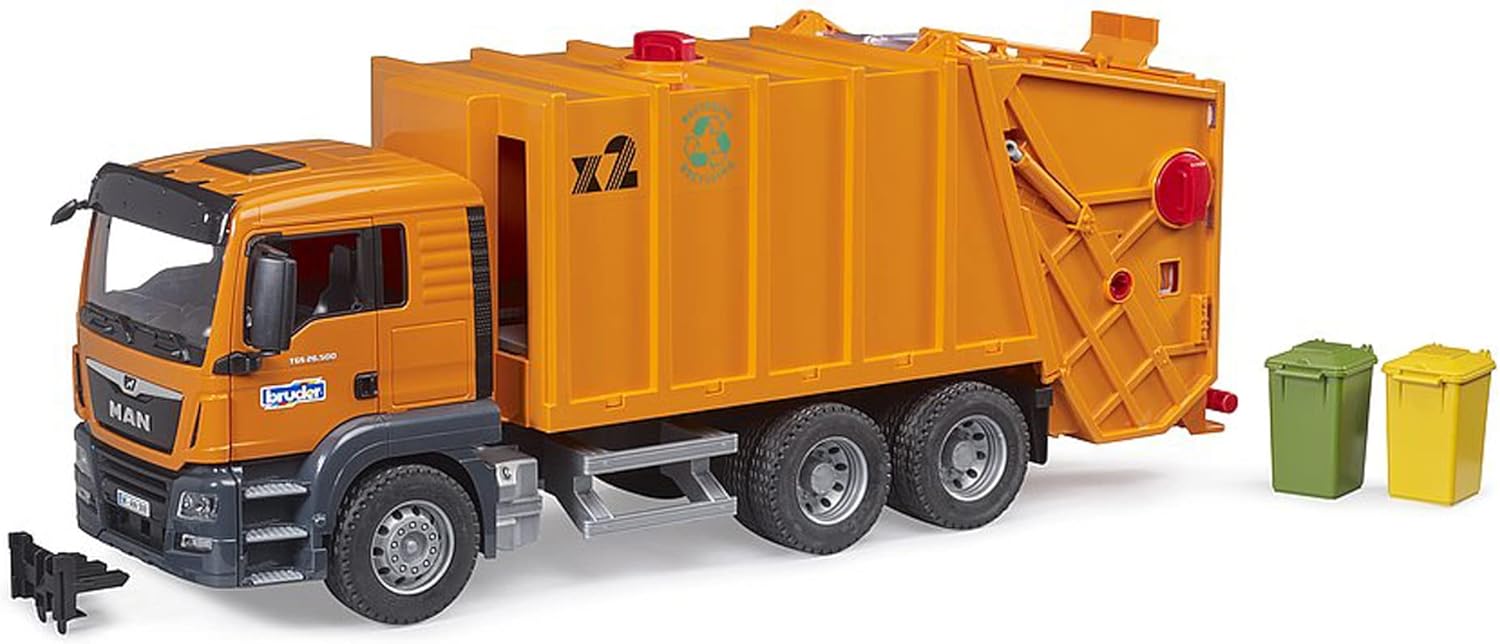 Bruder Toys Garbage Truck_ Realistic Play for Young Collectors