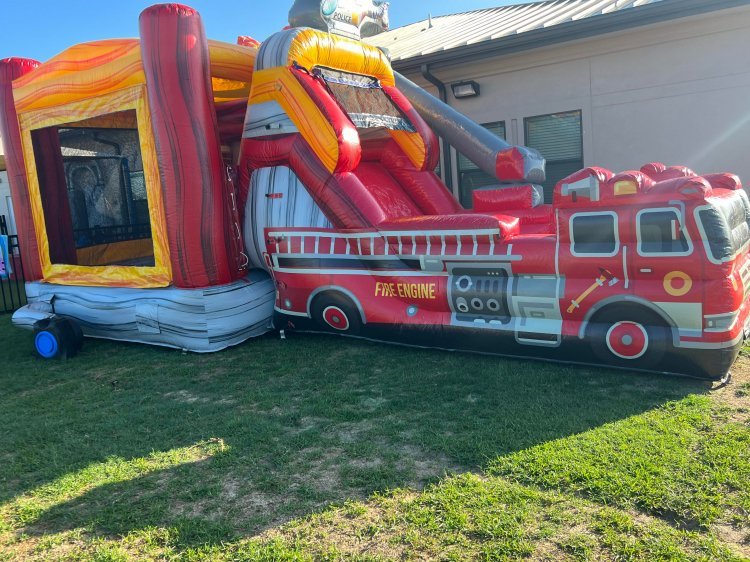 Fire Truck Bounce House Rentals Near Me _ Book Today