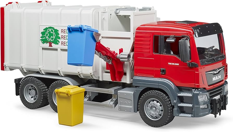 Bruder Garbage Trucks Toys _ Realistic Play & Durable Fun