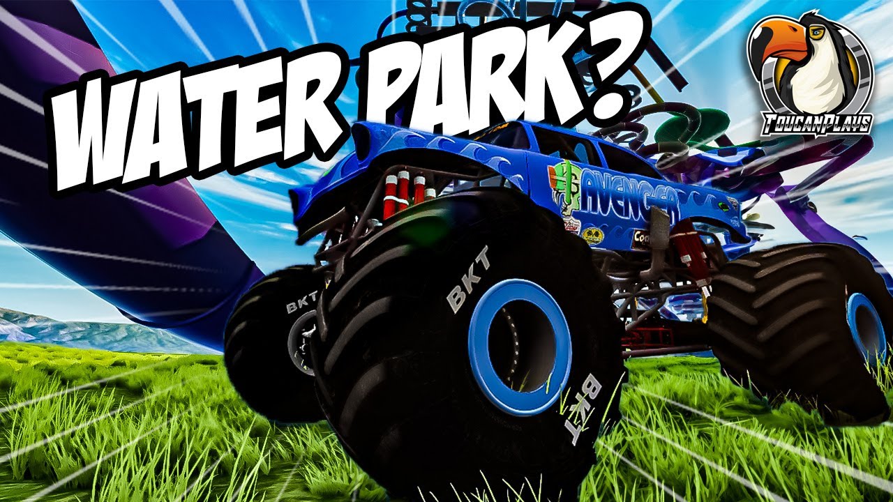 Monster Truck Water Slide_ Epic Aquatic Thrills & Action