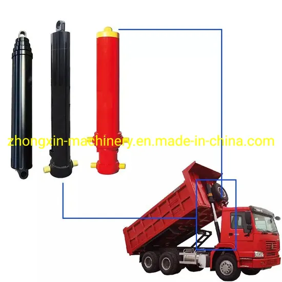 3-Stage Telescopic Hydraulic Cylinders for Dump Trucks