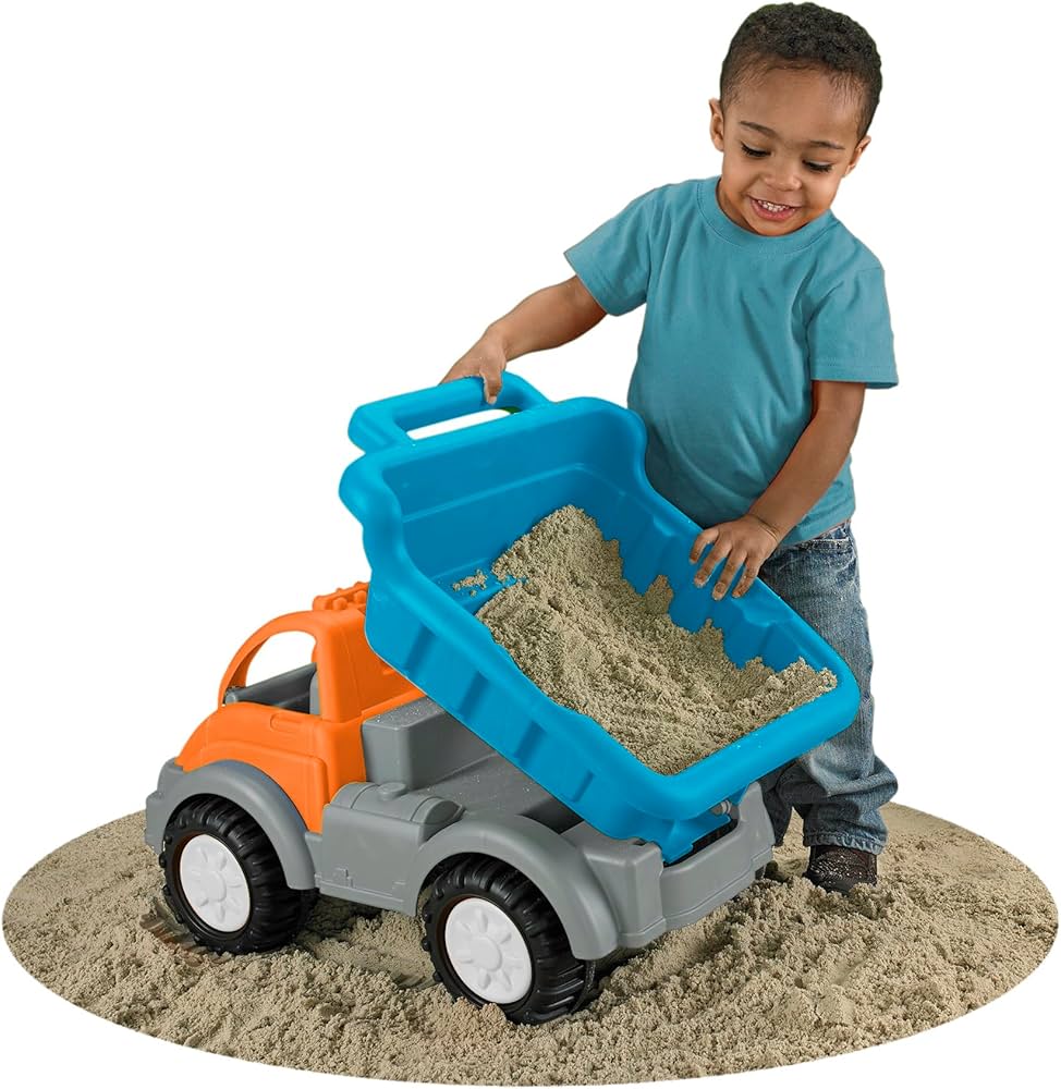 Giant American Plastic Toys_ Durable Dump Truck for Kids