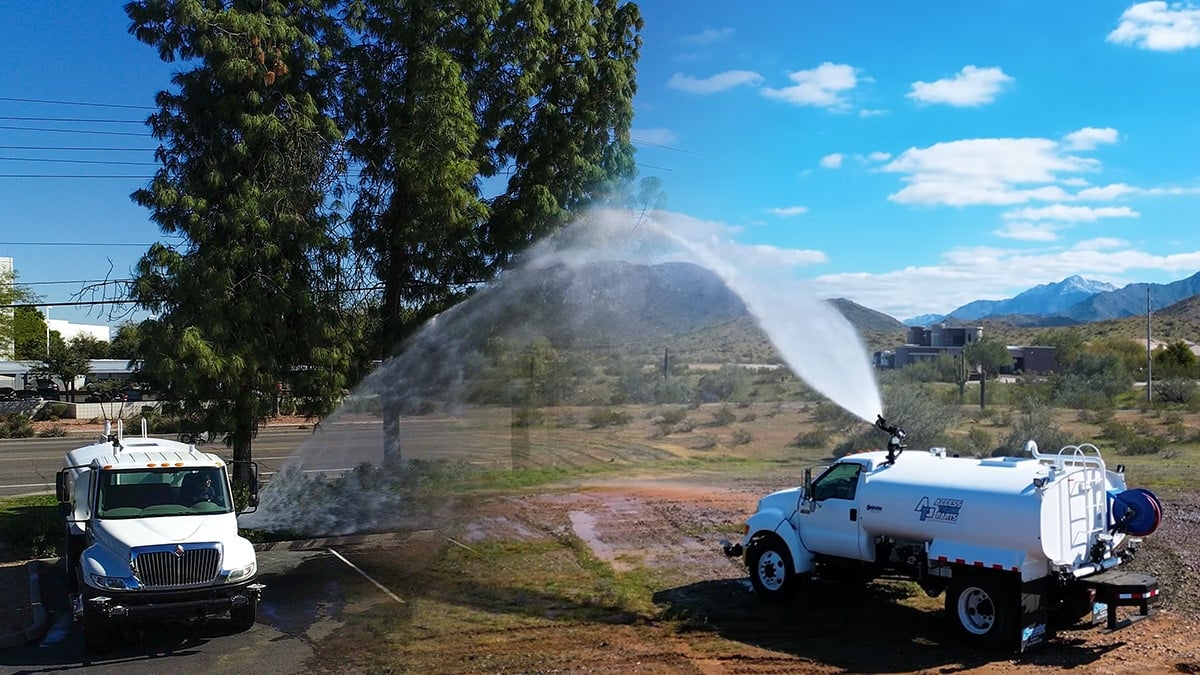 Optimize Water Spraying with 2 Truck-Mounted Spray Heads